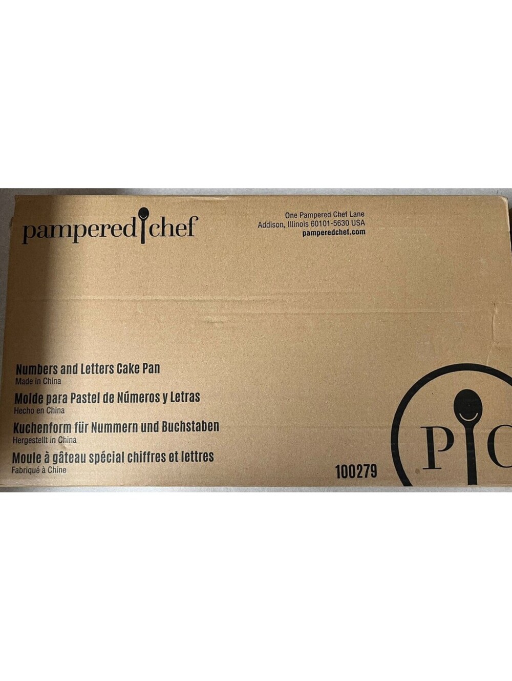 Pampered Chef NUMBERS AND LETTERS CAKE PAN #100279